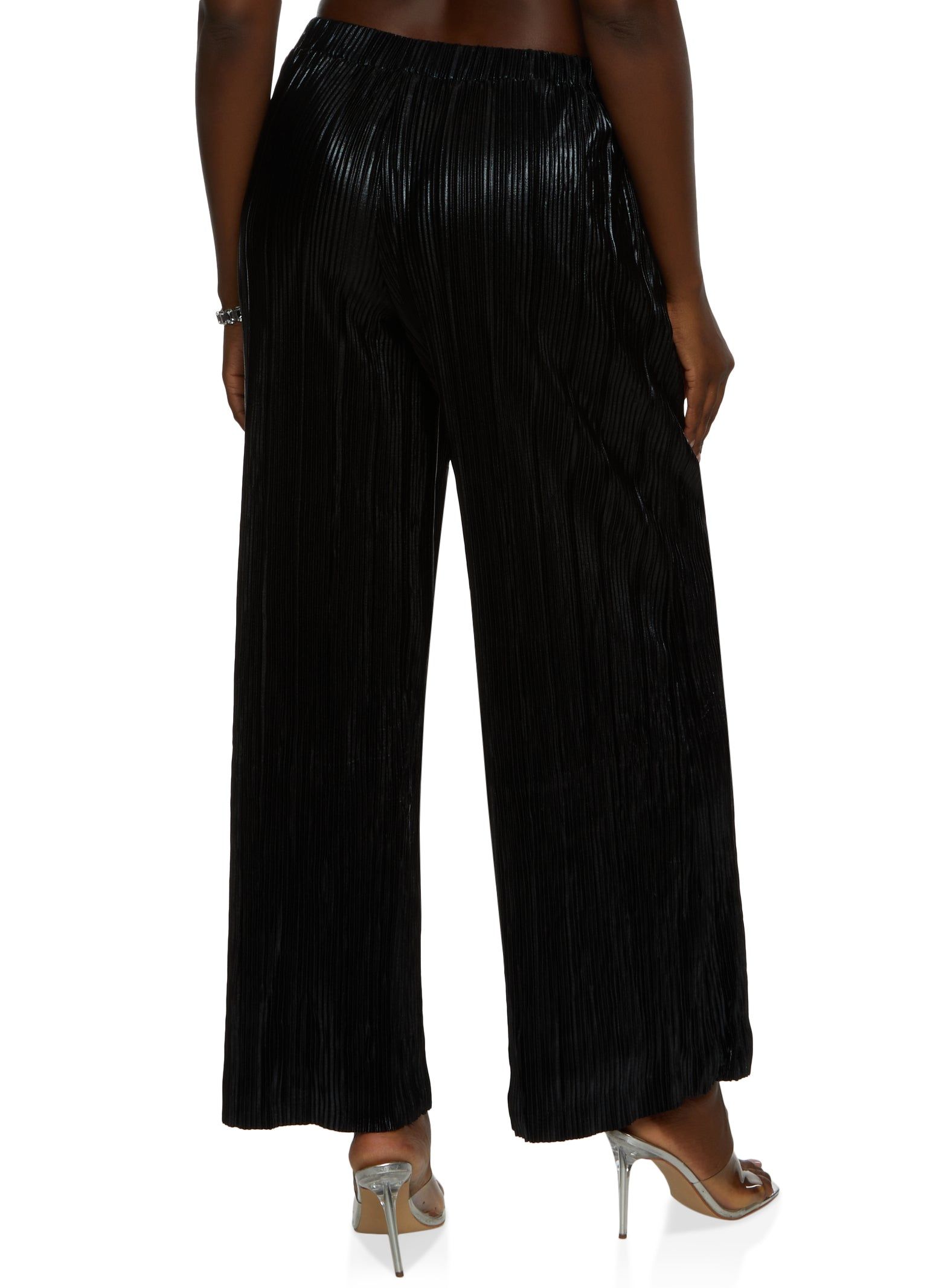 Plisse High Waisted Palazzo Pants sold by Rainbow product image thumbnail 2