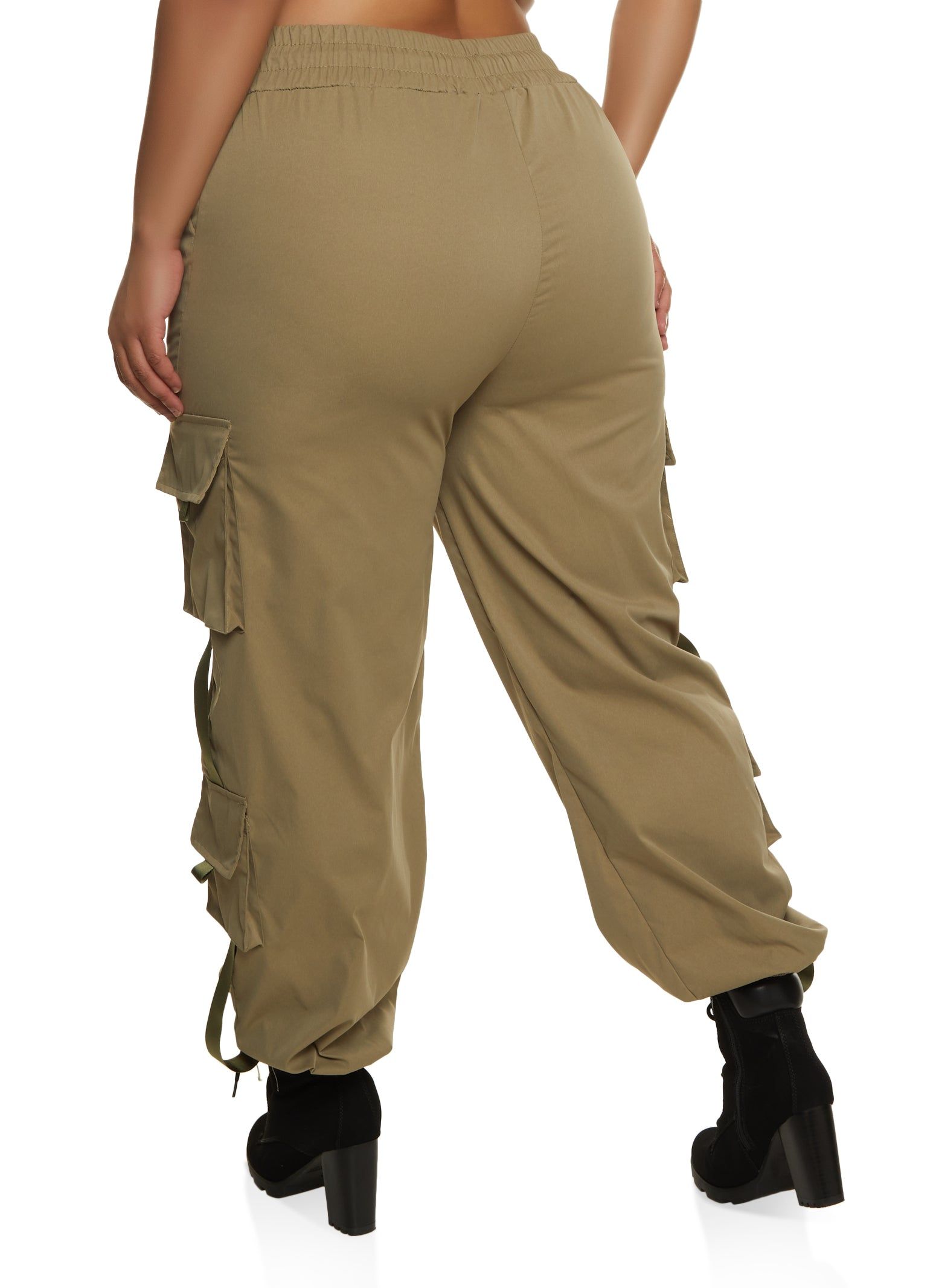 Plus Size Drawstring Waist Cargo Pants sold by Rainbow product image thumbnail 5