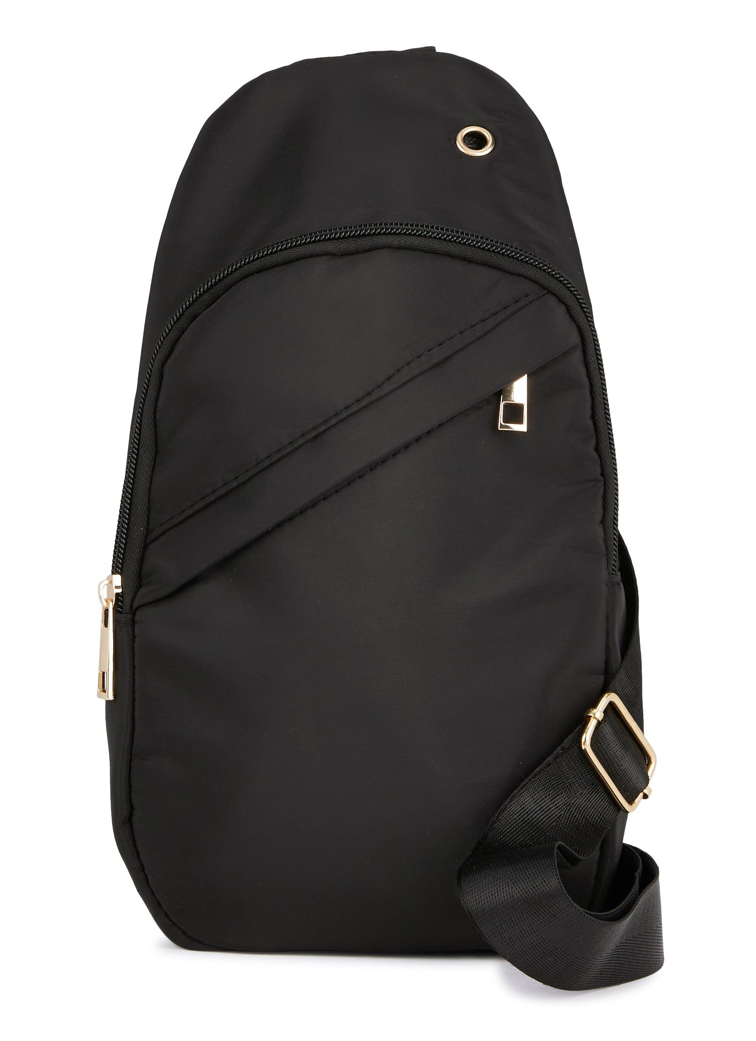 Nylon Zip Pocket Detail Sling Backpack sold by Rainbow product image thumbnail 2