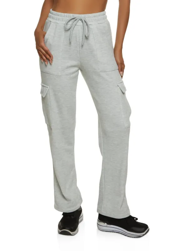 Fleece Straight Leg Cargo Pants sold by Rainbow