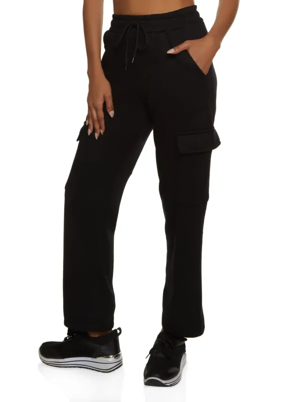 Fleece Straight Leg Cargo Pants sold by Rainbow