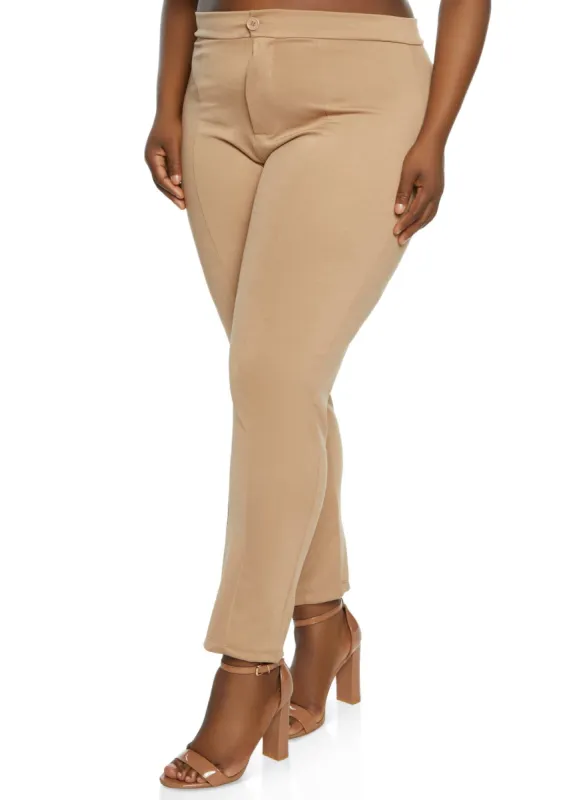 Plus Size Ponte Dress Pants sold by Rainbow