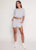 Daisy Crew Neck Drawstring Hem Tee sold by Rainbow