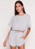 Daisy Crew Neck Drawstring Hem Tee sold by Rainbow