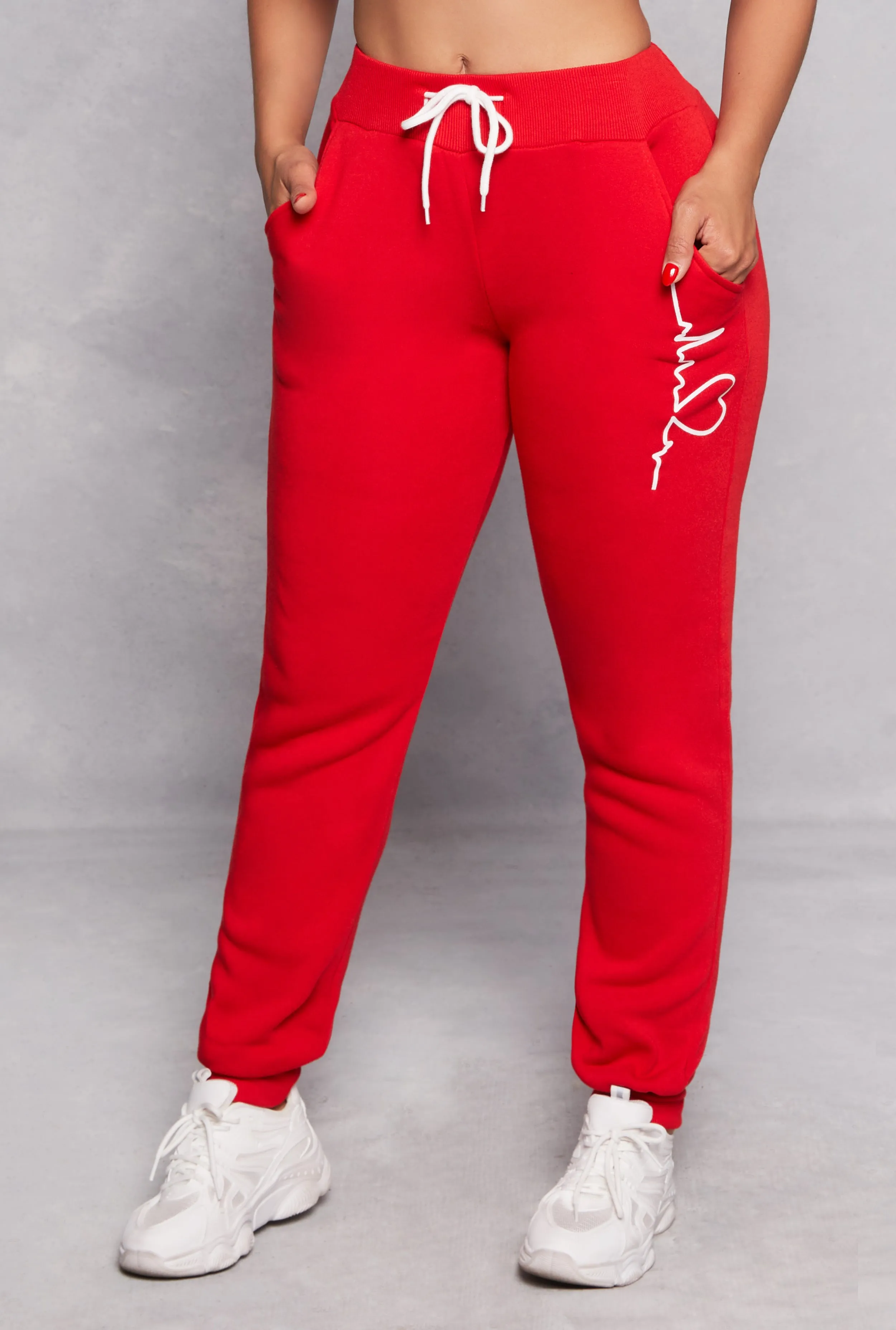 Heartbeat Graphic Joggers sold by Rainbow product image thumbnail 2