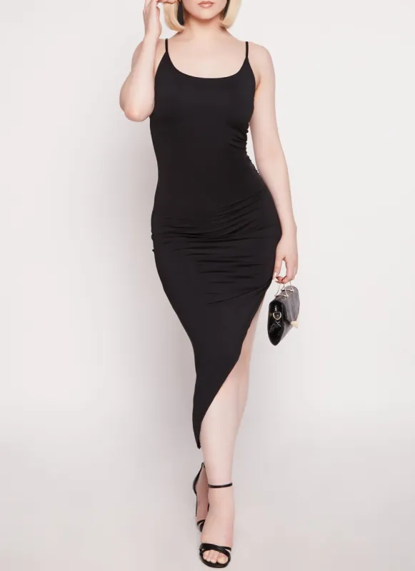 Asymmetrical Cami Midi Dress sold by Rainbow
