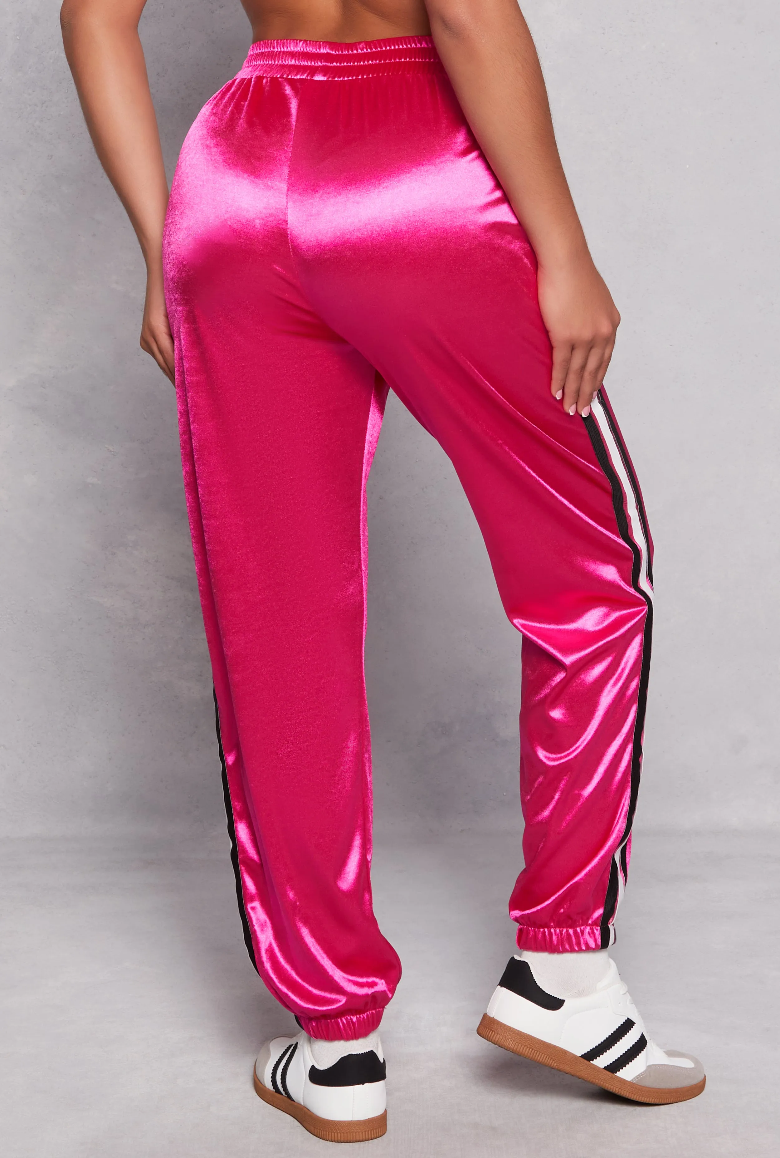 Varsity Stripe Detail High Waist Joggers sold by Rainbow product image thumbnail 3