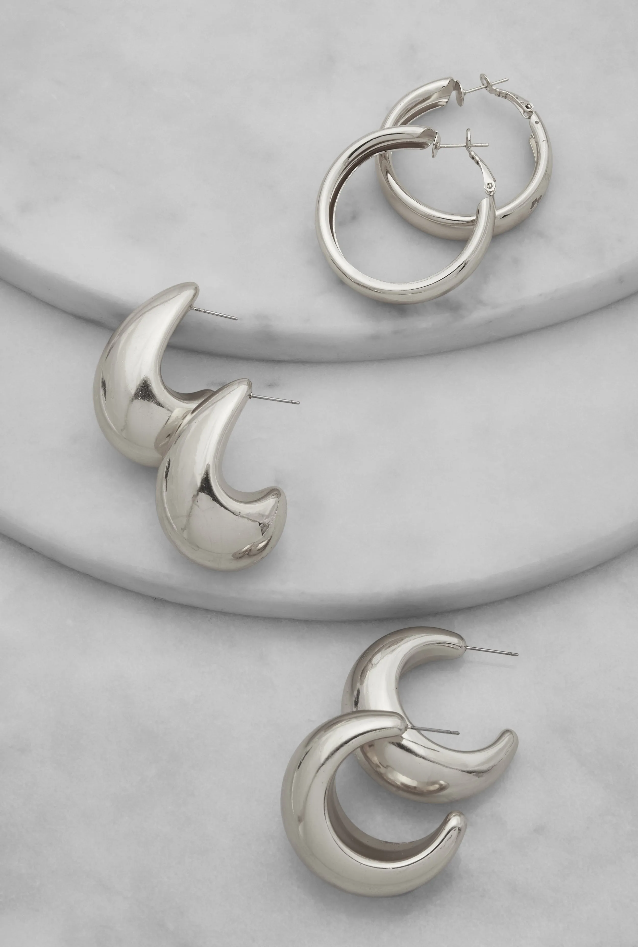 Assorted Drop and Hoop Earrings Trio sold by Rainbow