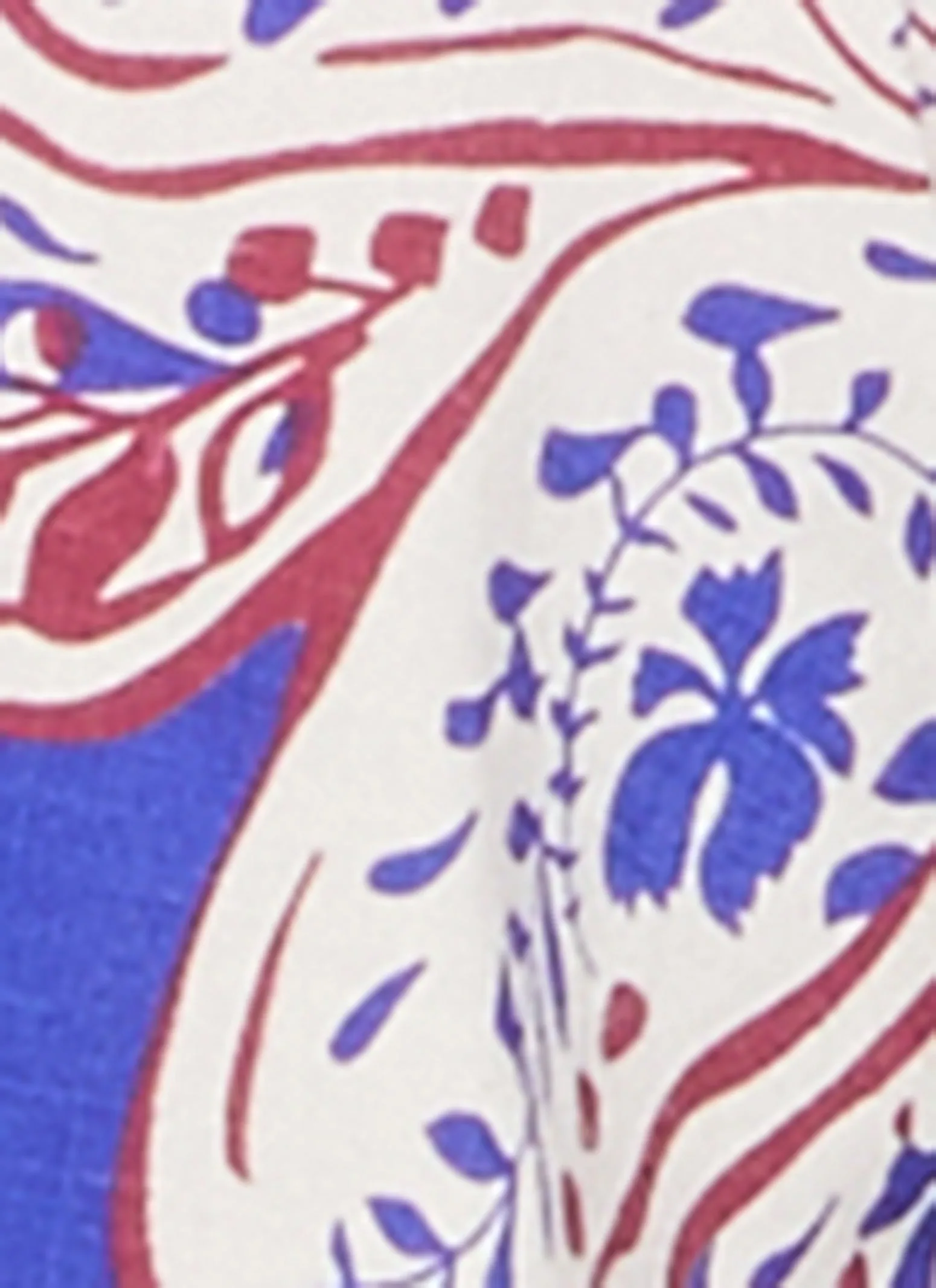 Plus Size Floral Print Button Front Cuffed Sleeve Blouse sold by Rainbow product image thumbnail 4