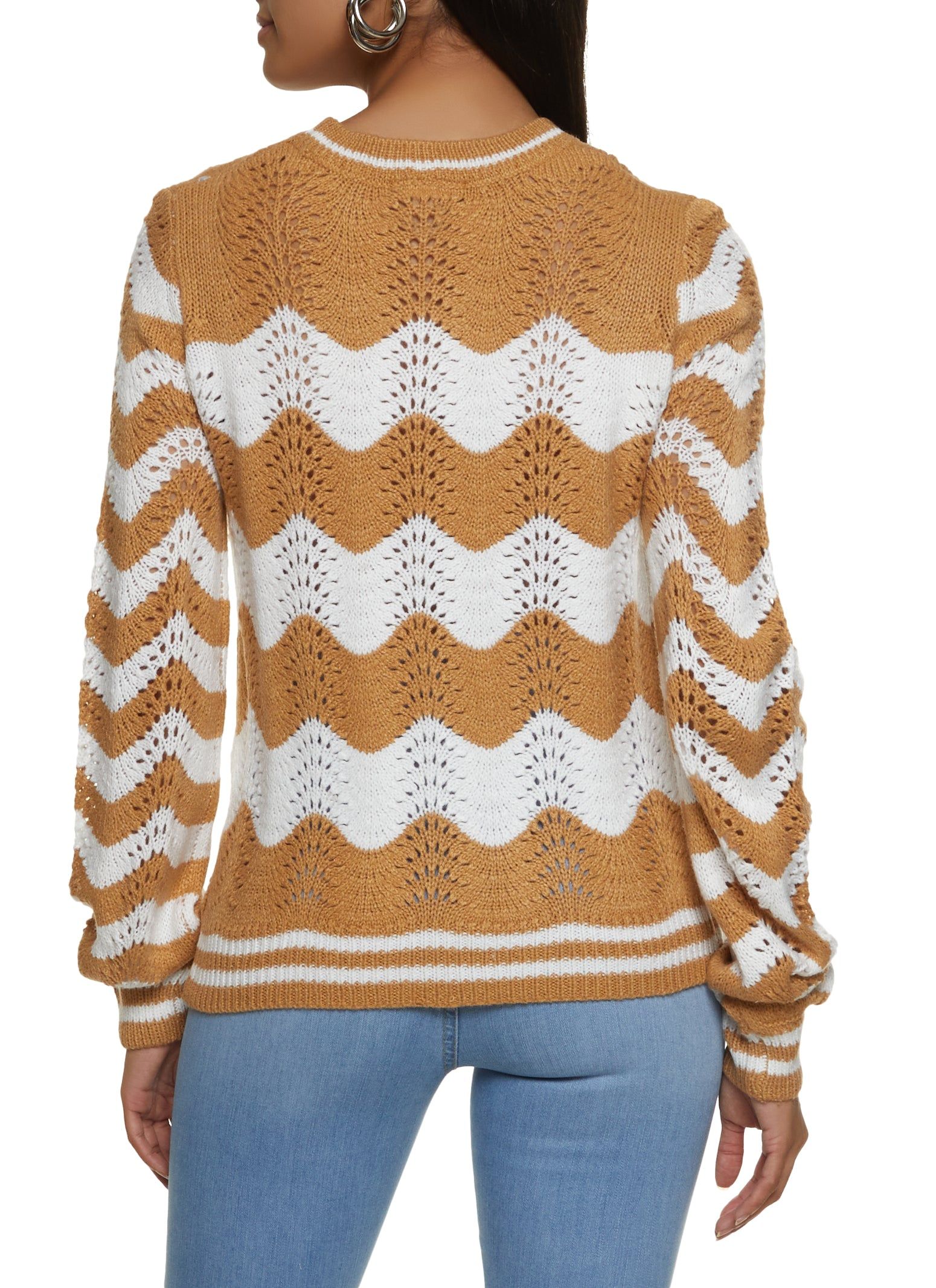 Chevron Striped Pullover Sweater sold by Rainbow product image thumbnail 2