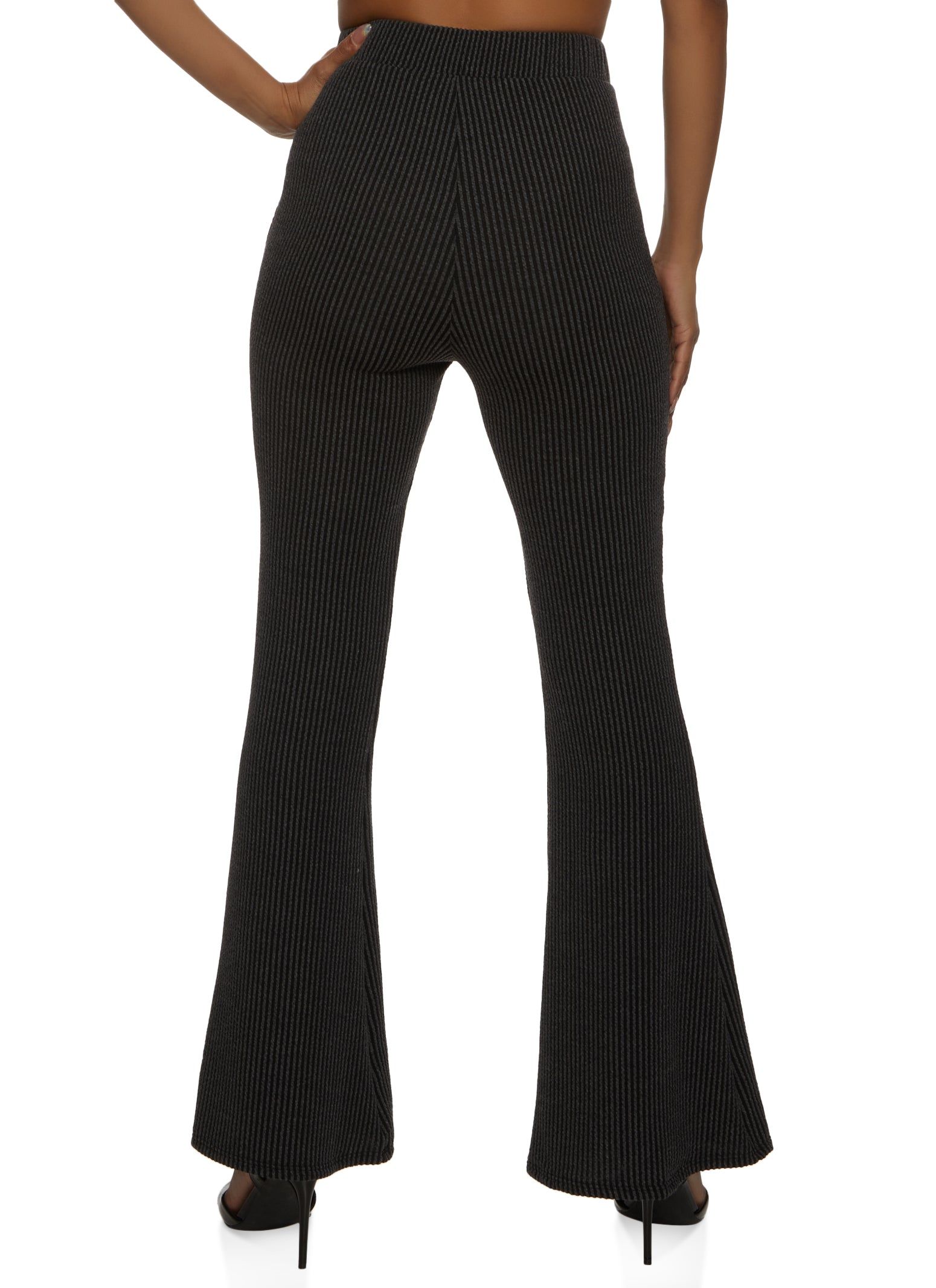 Ribbed High Waisted Flare Pants sold by Rainbow product image thumbnail 2