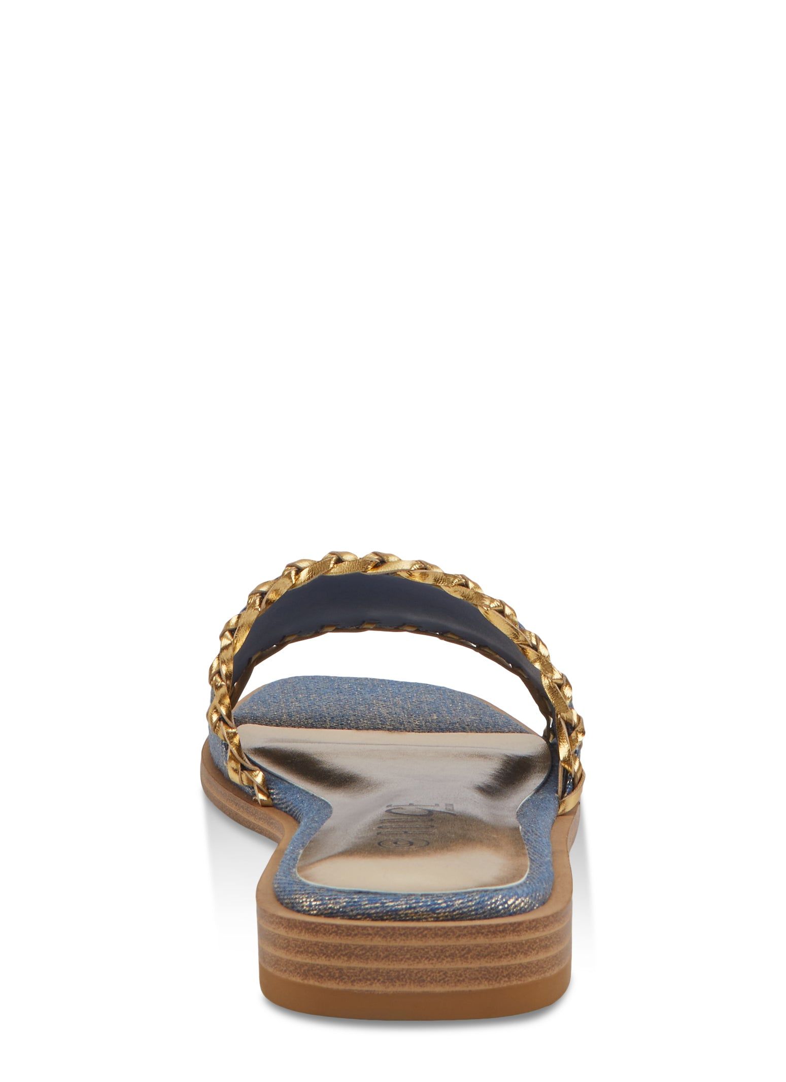 Woven Trim Denim Slide Sandals sold by Rainbow product image thumbnail 3