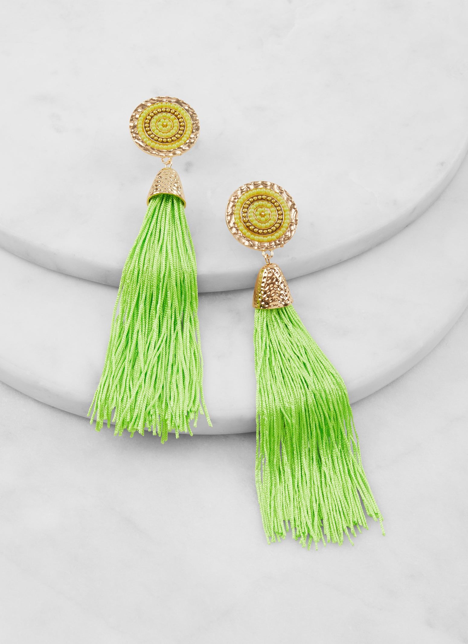 Beaded Tassel Earrings sold by Rainbow product image thumbnail 2