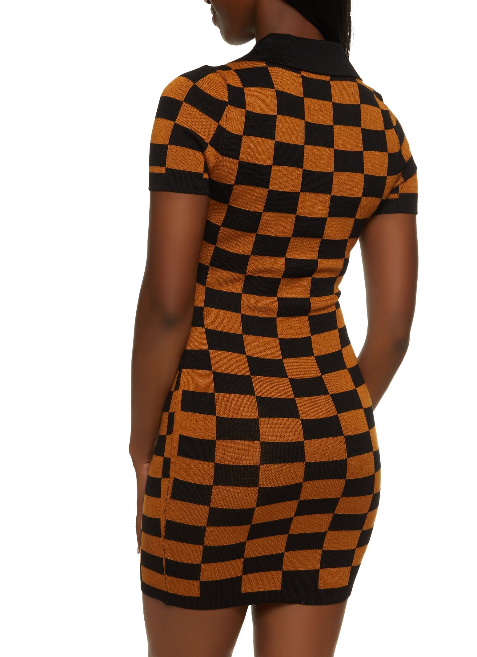 Printed Short Sleeve Shirt Dress sold by Rainbow product image thumbnail 3