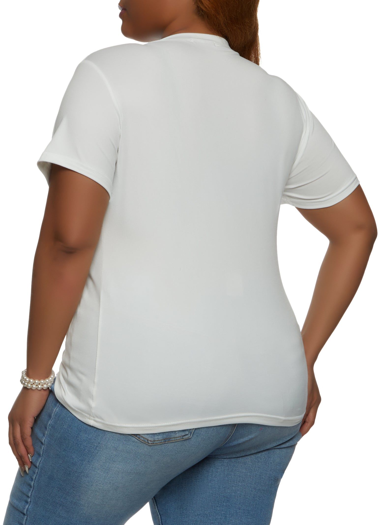 Plus Size Girl Heart Graphic Patch Tee sold by Rainbow product image thumbnail 2