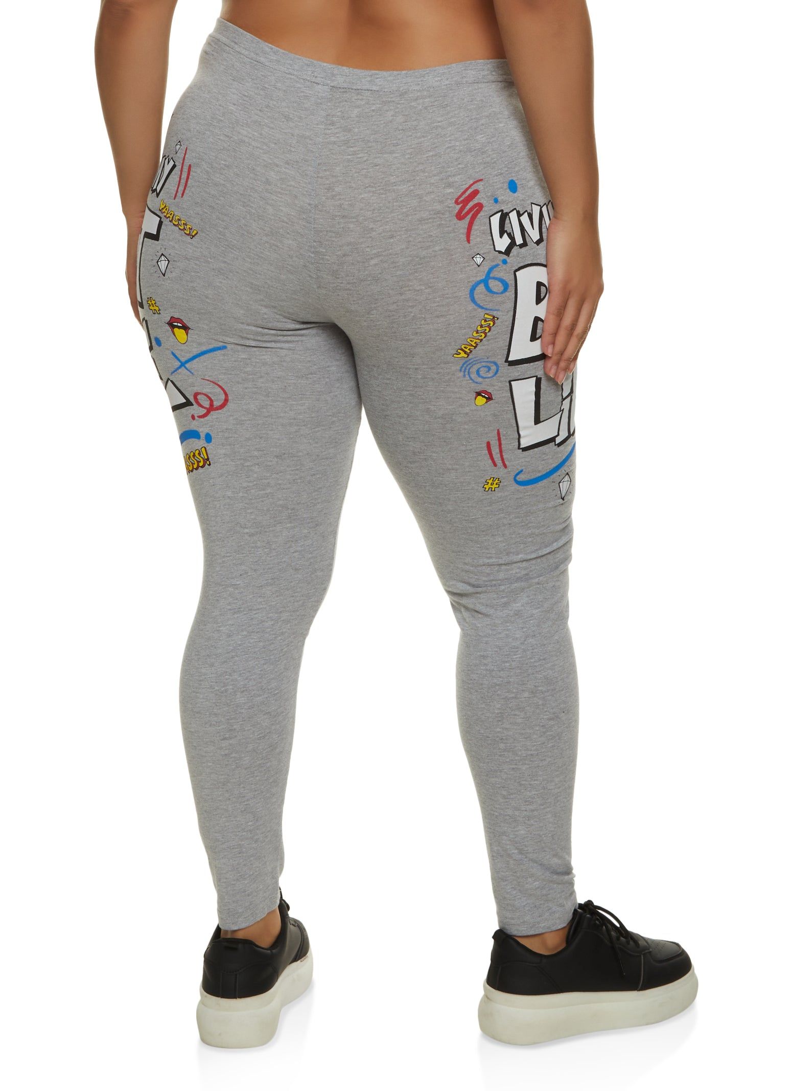 Plus Size Living My Best Life Leggings sold by Rainbow product image thumbnail 2