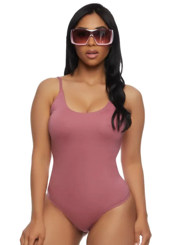 Scoop Neck Cami Bodysuit sold by Rainbow
