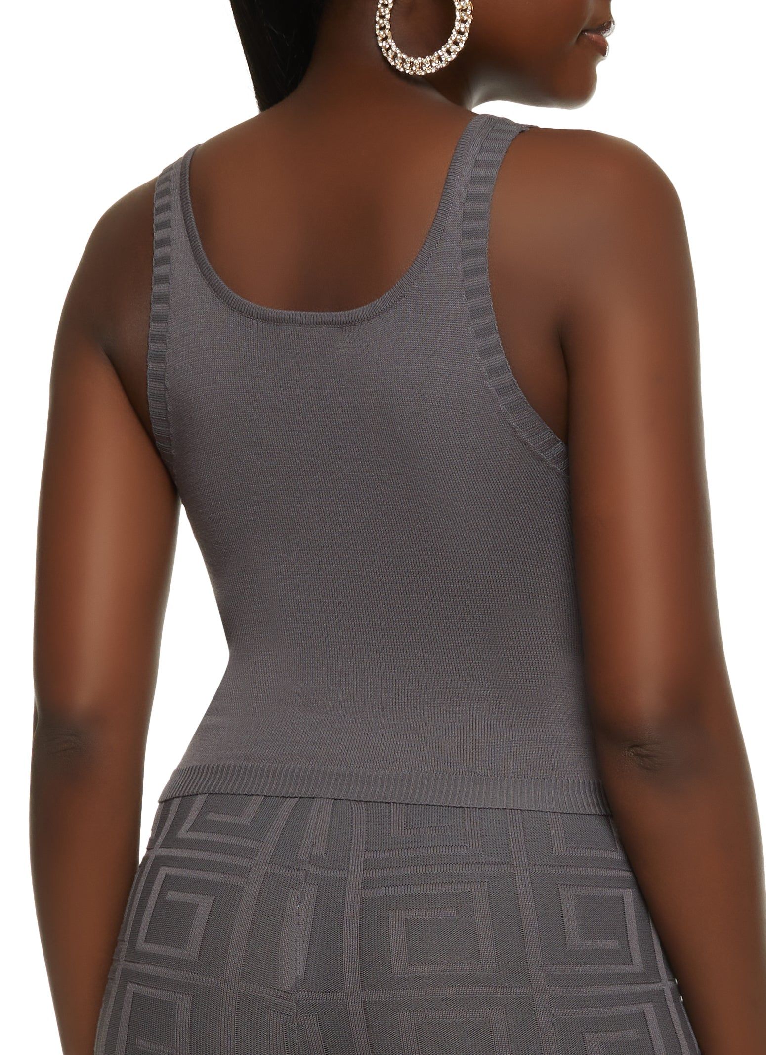 Greek Key Knit Crop Top sold by Rainbow product image thumbnail 3