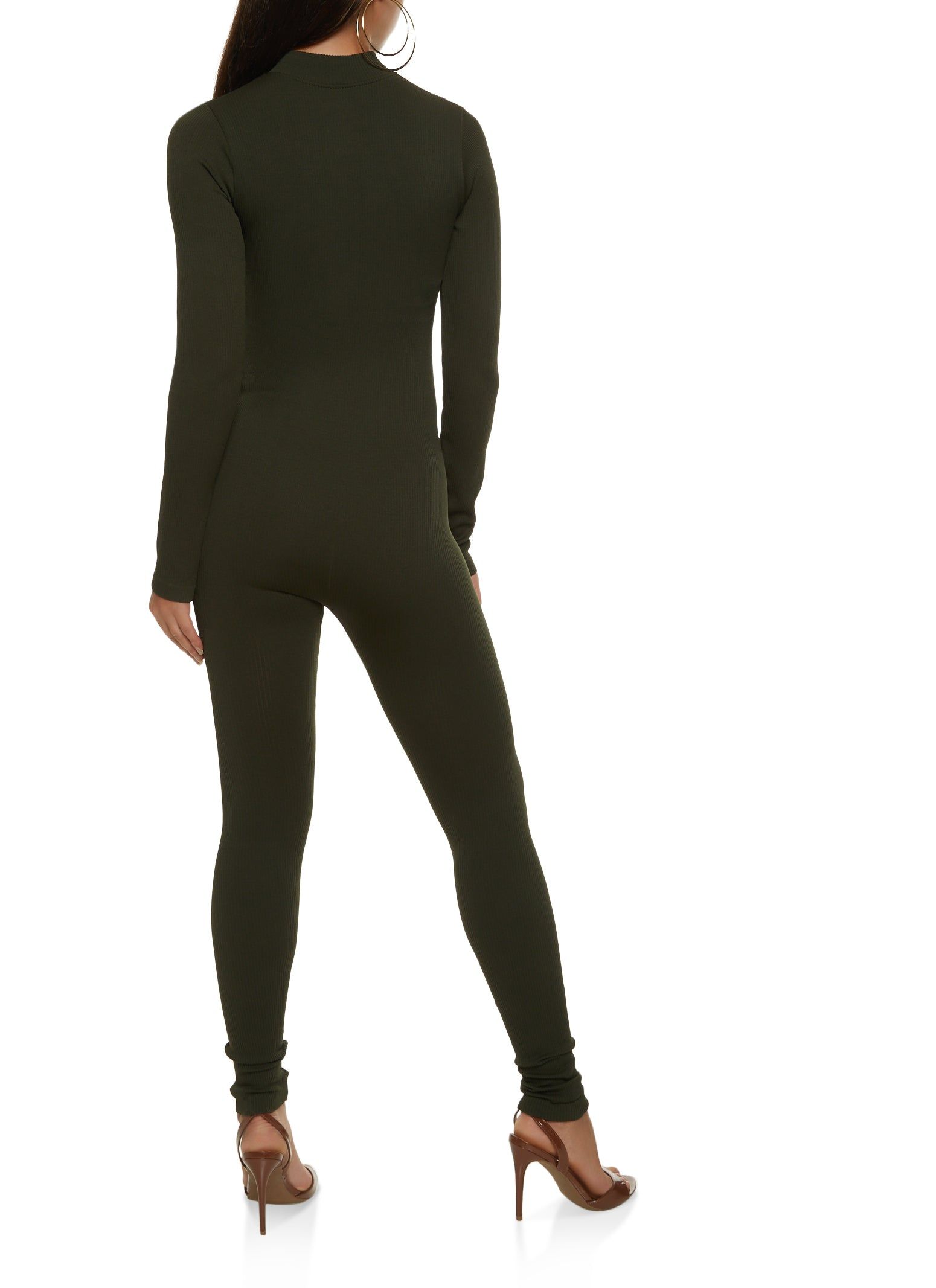 Half Zip Long Sleeve Catsuit sold by Rainbow product image thumbnail 2