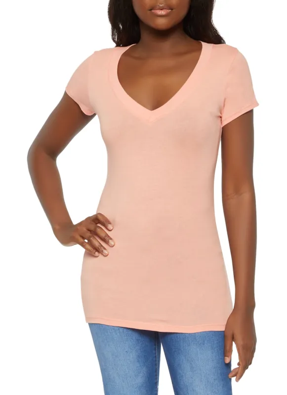 Basic V Neck Tee sold by Rainbow