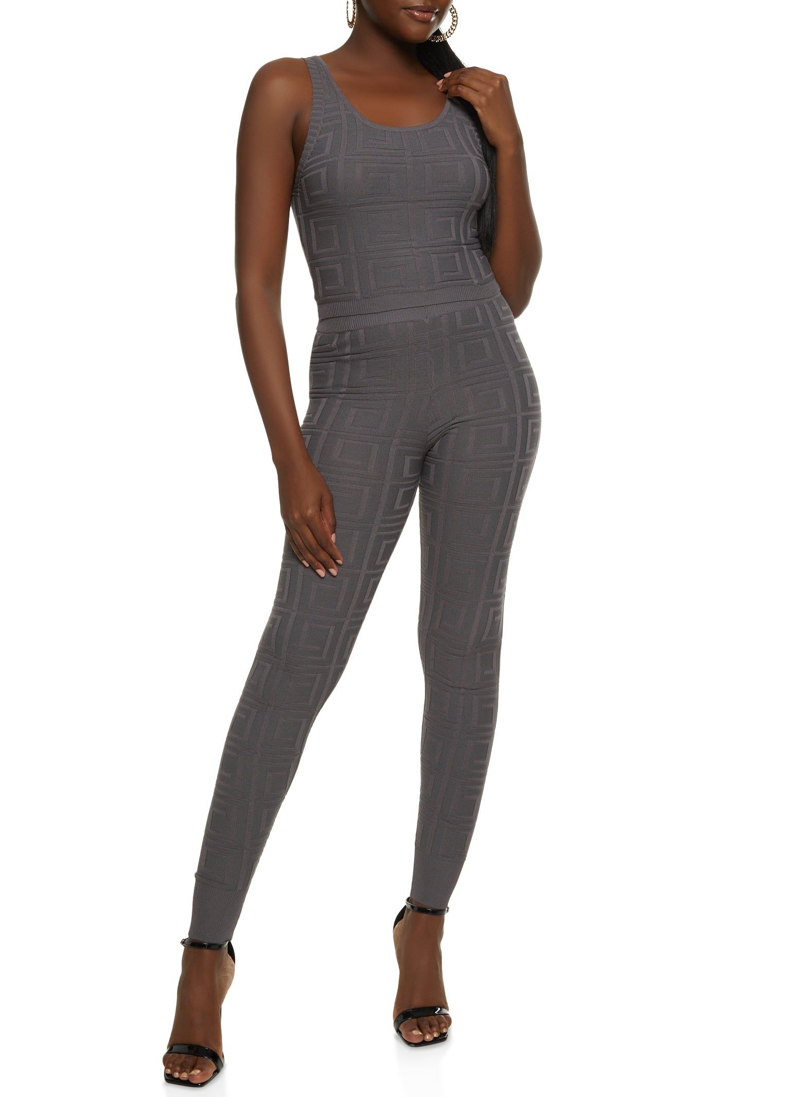 Greek Key Knit Crop Top sold by Rainbow product image thumbnail 2