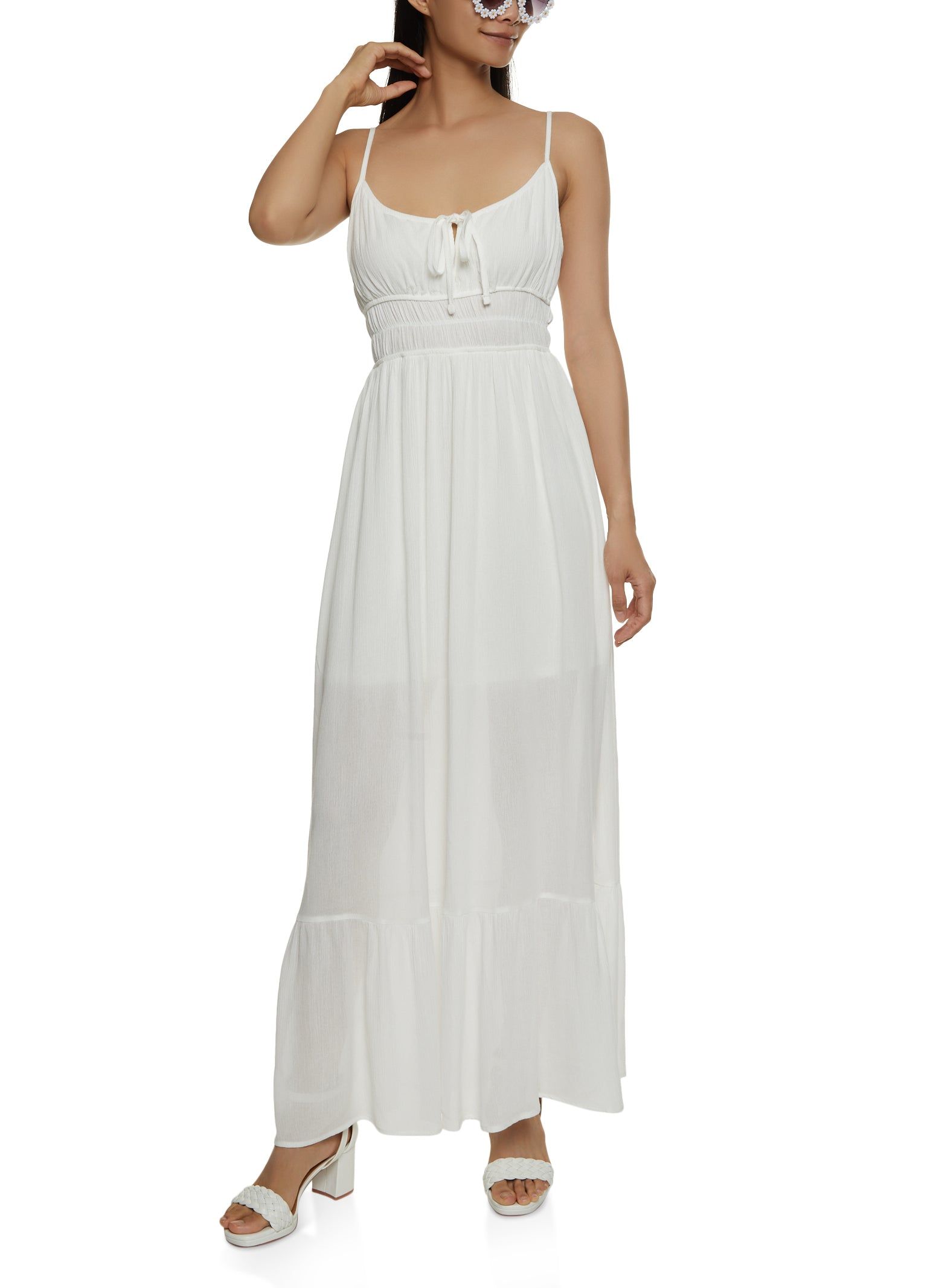 Gauze Knit Tiered Maxi Dress sold by Rainbow product image thumbnail 2