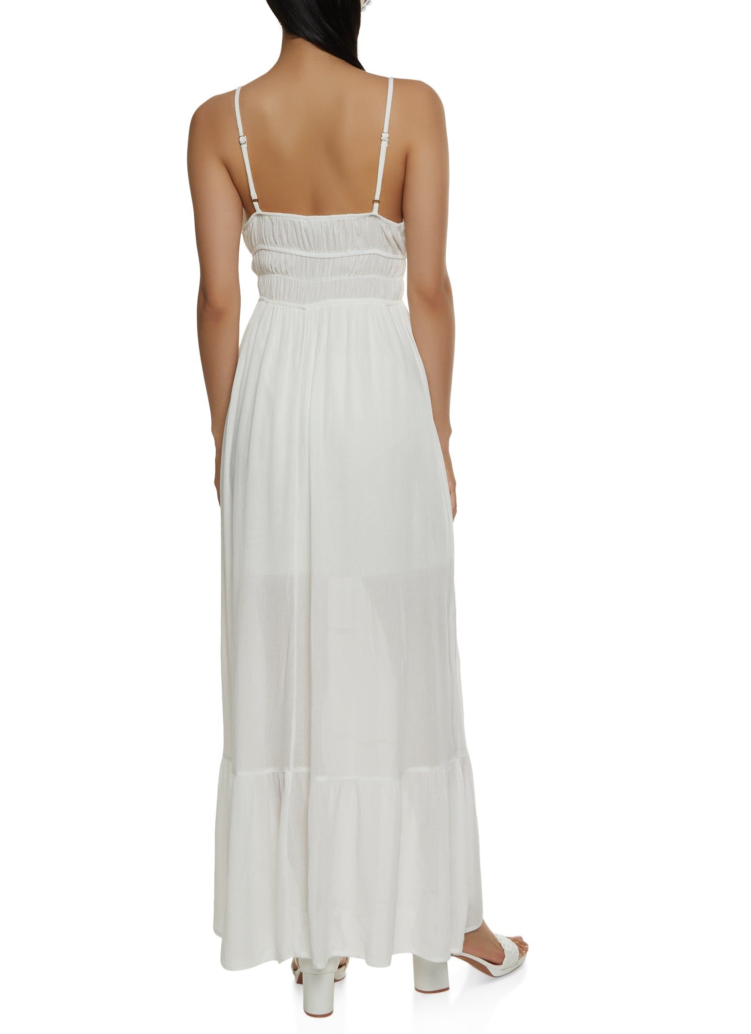 Gauze Knit Tiered Maxi Dress sold by Rainbow product image thumbnail 3