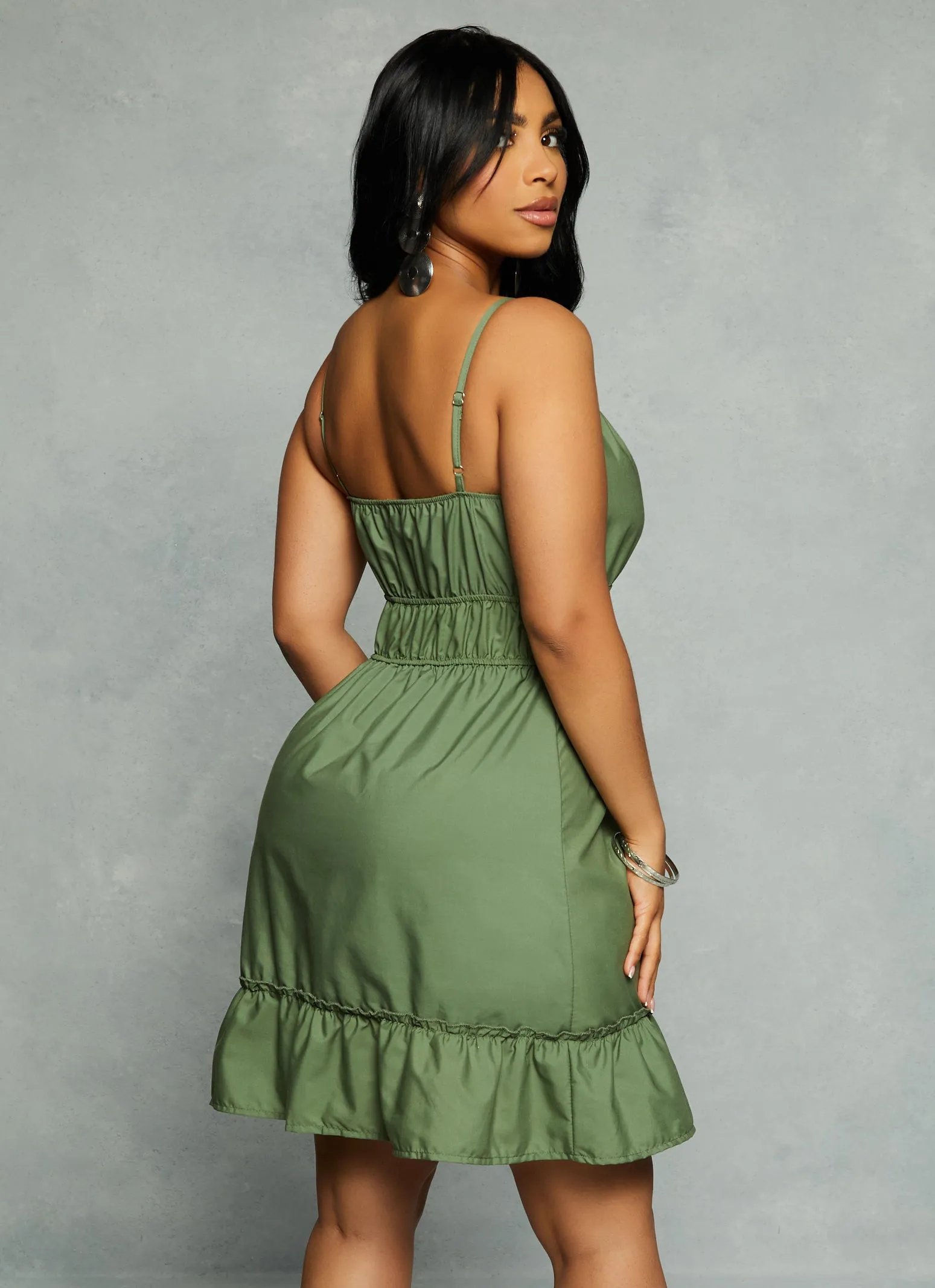 Ruffled Hem Cami Dress sold by Rainbow product image thumbnail 3