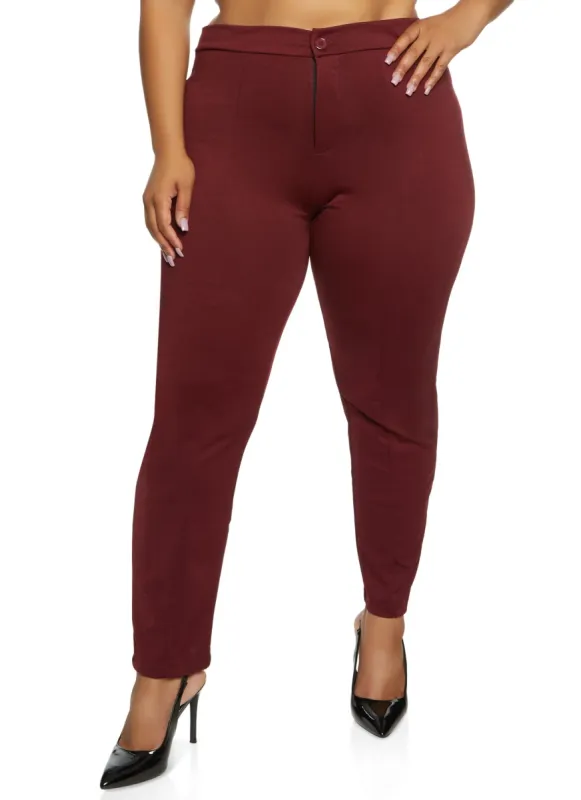 Plus Size Ponte Dress Pants sold by Rainbow