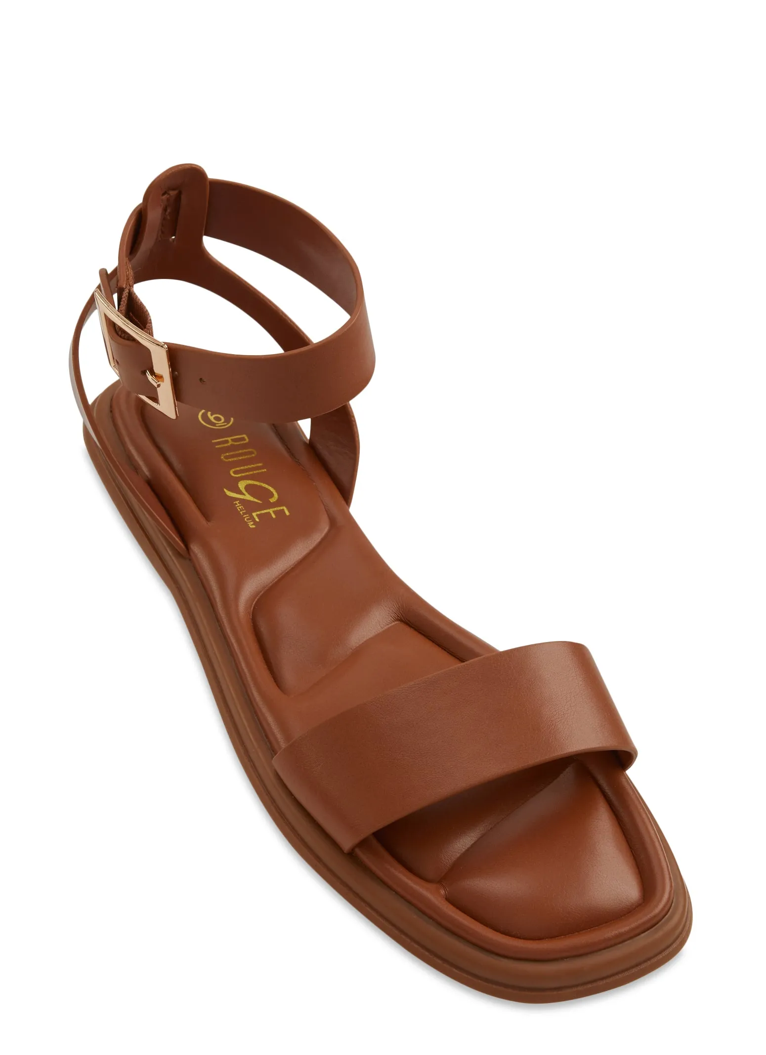 Quilted Sole Ankle Strap Sandals sold by Rainbow