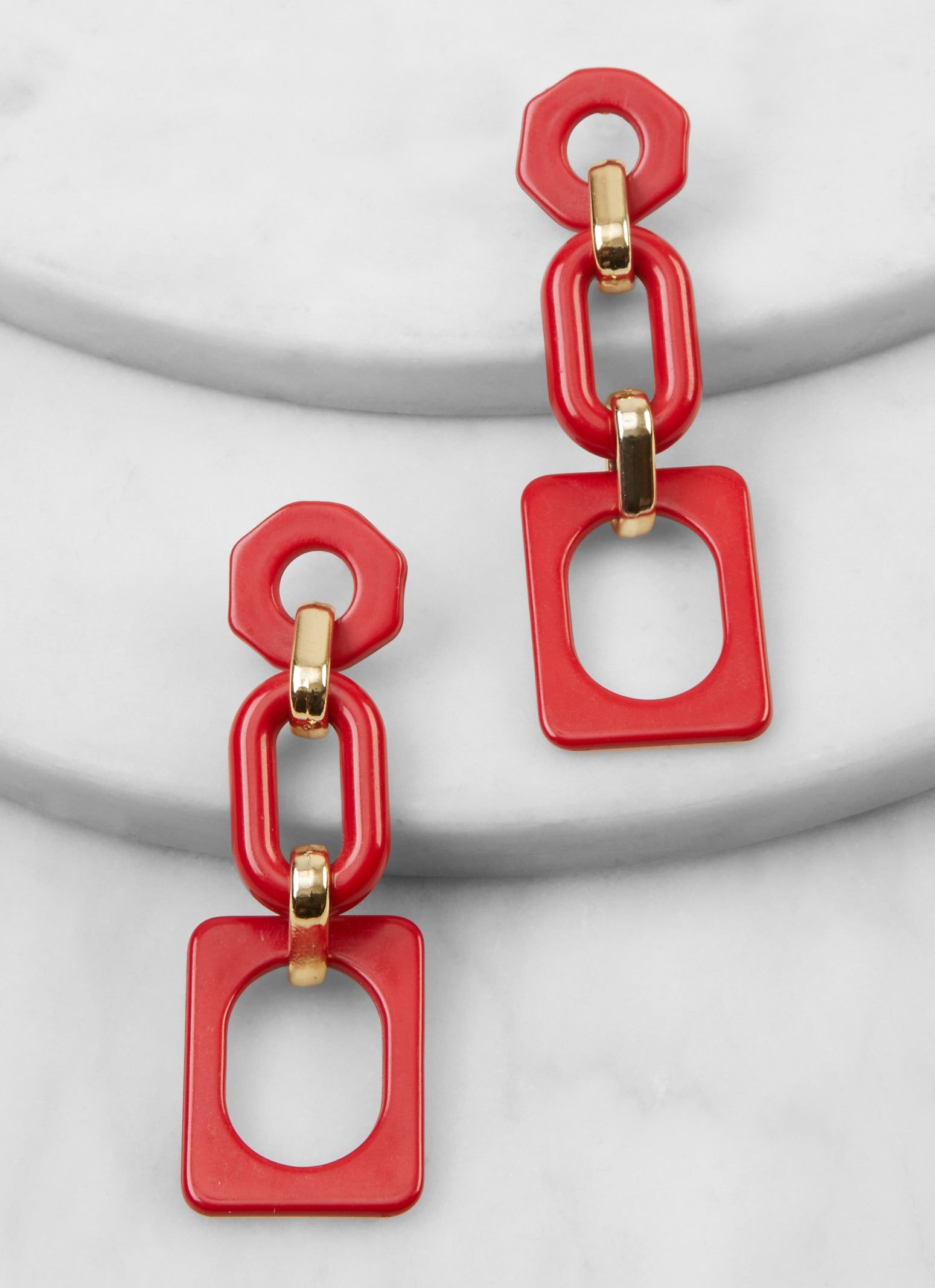 Chunky Geometric Drop Earrings sold by Rainbow product image thumbnail 2