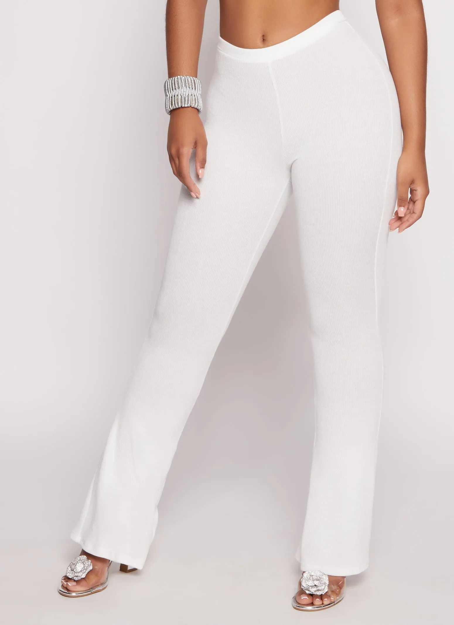 Ribbed Knit Pull On Boot Cut Pants sold by Rainbow product image thumbnail 2