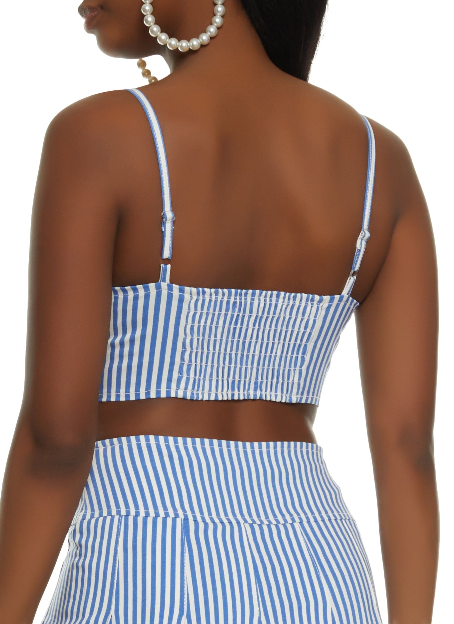 Striped Bustier Crop Top sold by Rainbow product image thumbnail 3