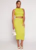 Textured Knit Midi Skirt sold by Rainbow