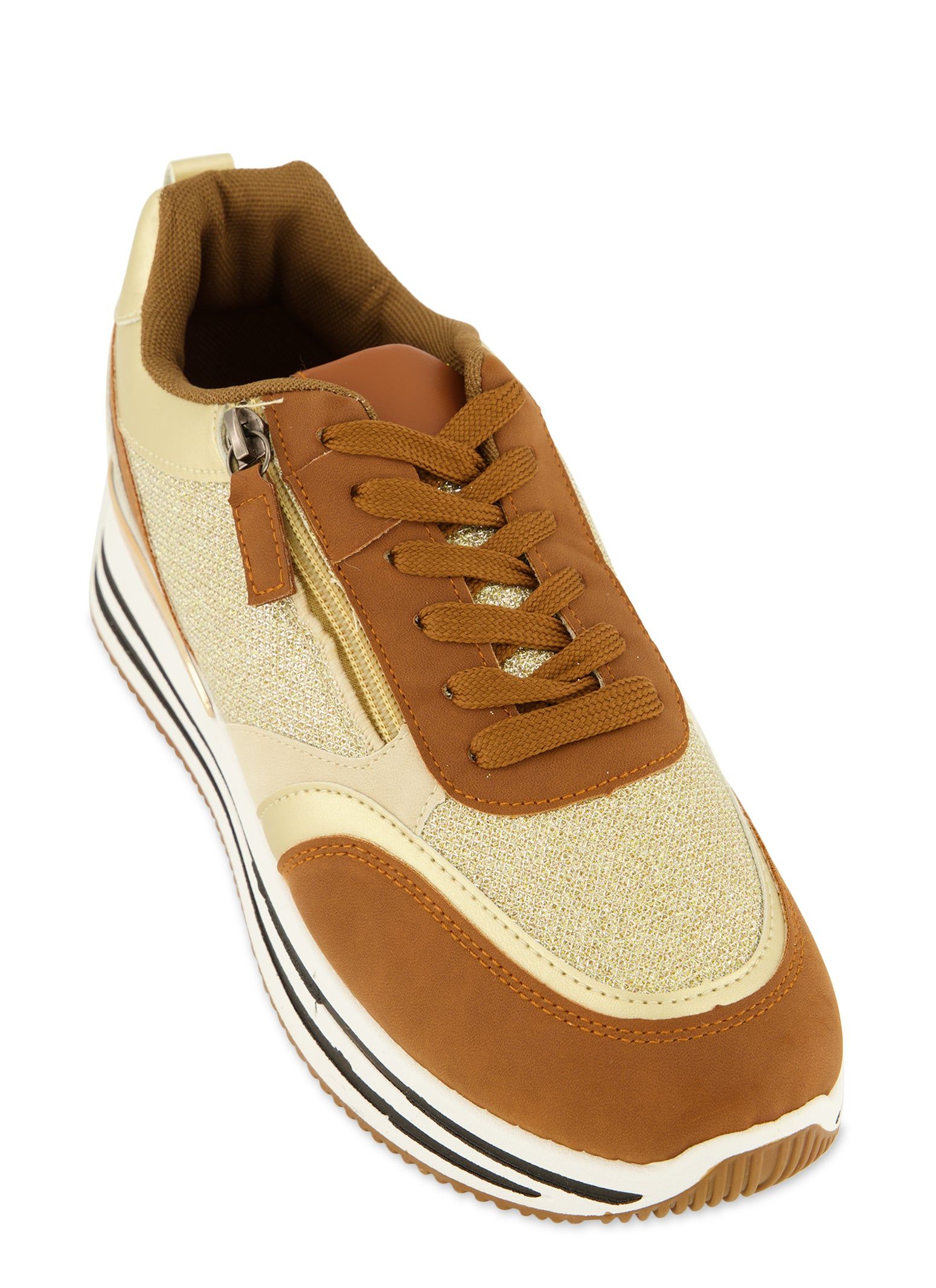 Color Blocked Platform Sneakers sold by Rainbow