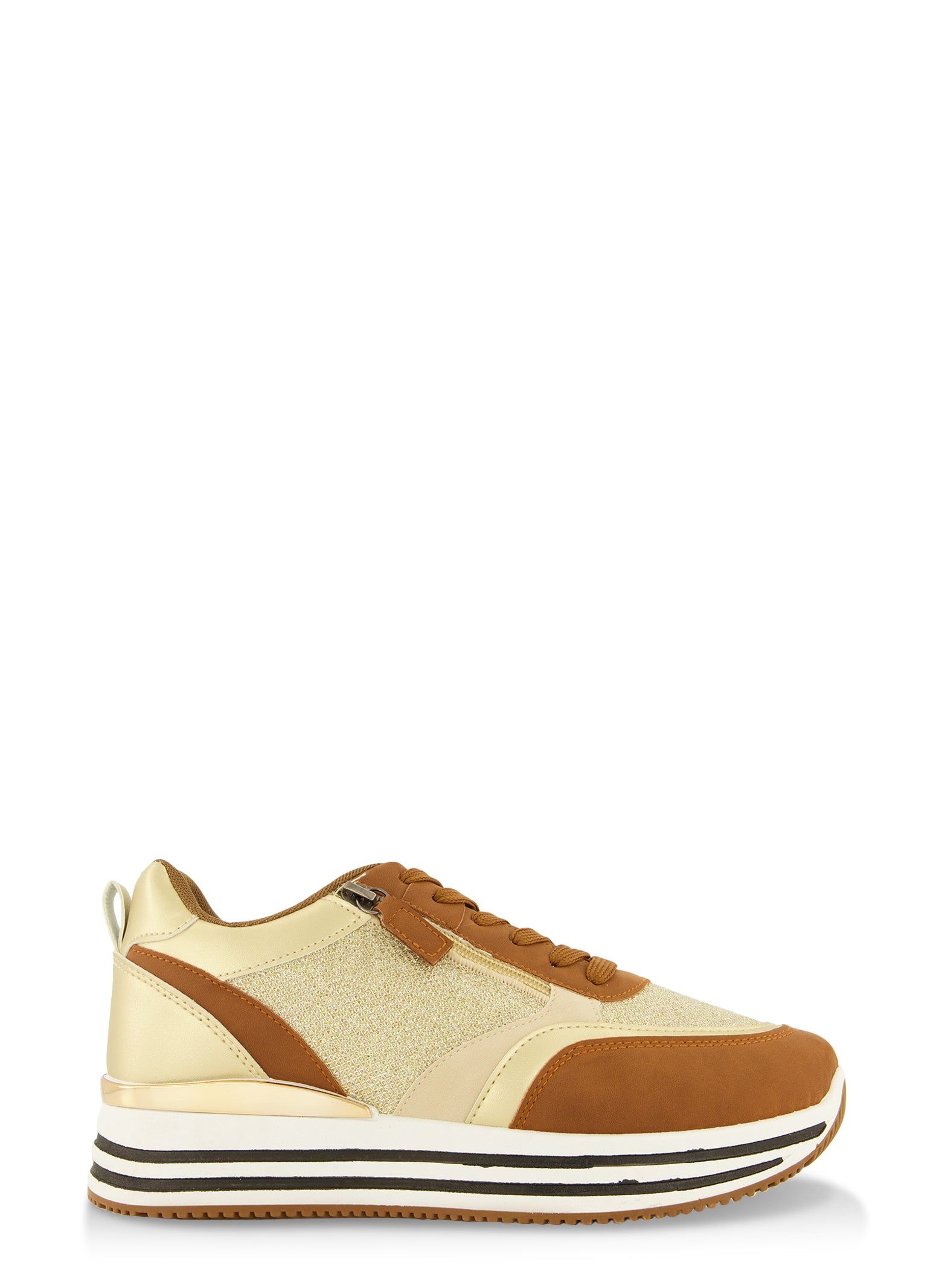 Color Blocked Platform Sneakers sold by Rainbow product image thumbnail 2