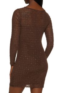 Glitter Mesh Keyhole Dress sold by Rainbow