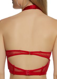 Fishnet Halter Bustier Top sold by Rainbow
