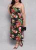 Plus Size Floral Print Maxi Tube Dress sold by Rainbow