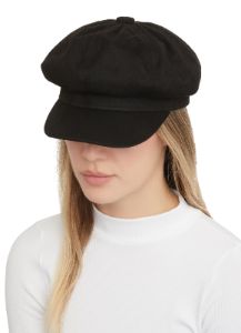 Faux Suede Cabbie Hat sold by Rainbow