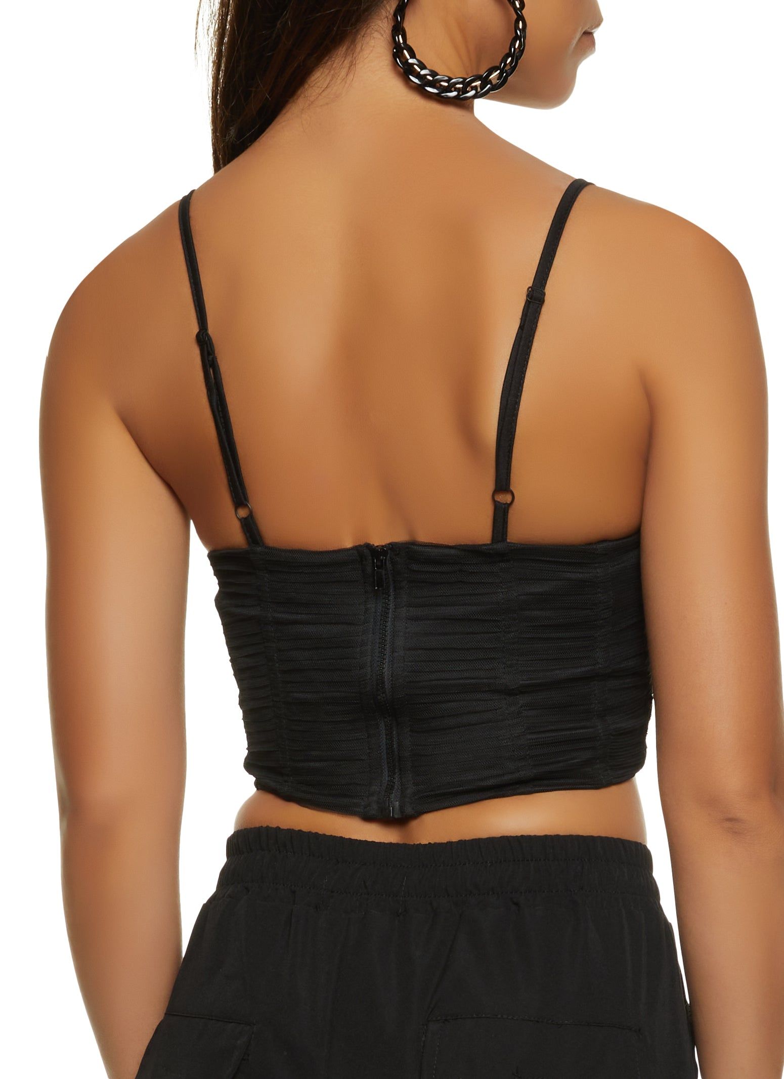 Mesh Pleated Bustier Cami sold by Rainbow product image thumbnail 3