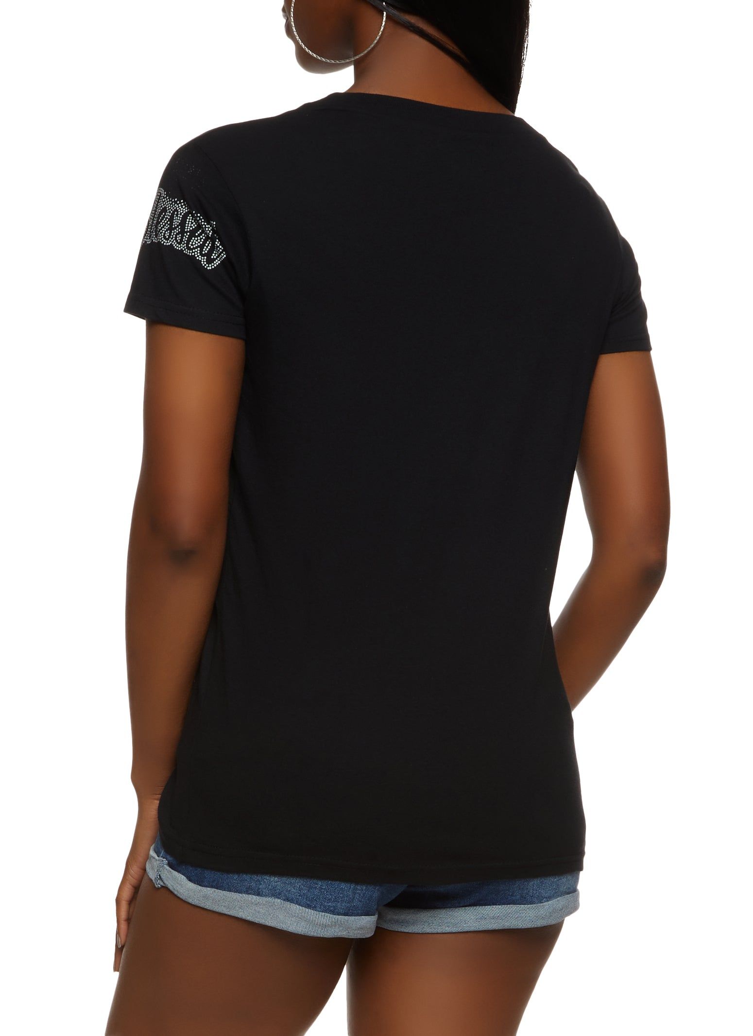 Blessed Rhinestone Studded Tee sold by Rainbow product image thumbnail 2