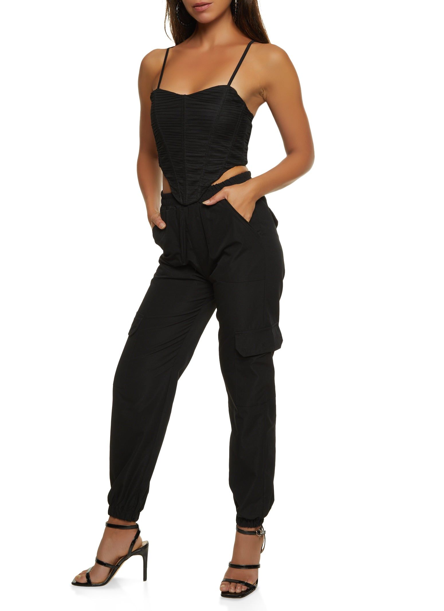 Mesh Pleated Bustier Cami sold by Rainbow product image thumbnail 2