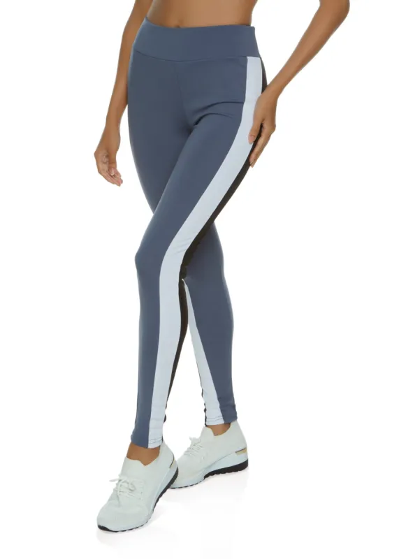 Color Block High Waist Active Leggings sold by Rainbow
