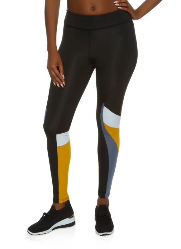 Color Block Active Leggings sold by Rainbow