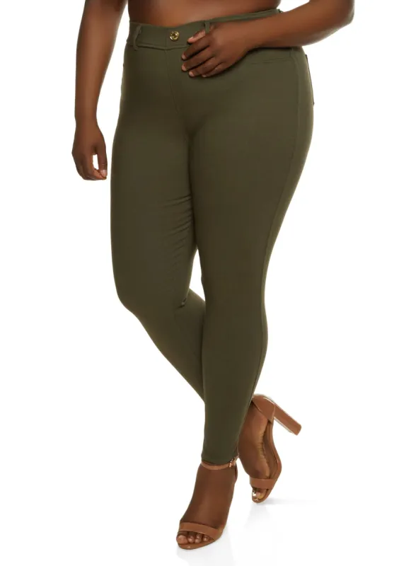 Plus Size Hyperstretch Pull On Skinny Pants sold by Rainbow