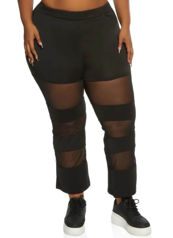 Plus Size Mesh Insert Pants sold by Rainbow