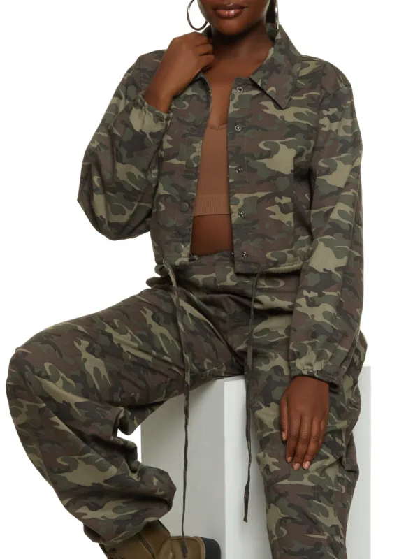 Twill Camo Jacket sold by Rainbow
