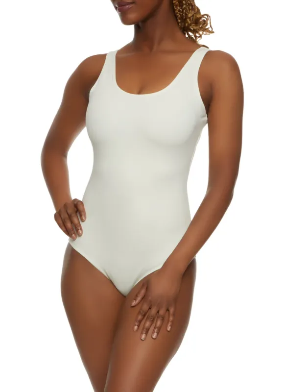 Basic Scoop Neck Tank Bodysuit sold by Rainbow
