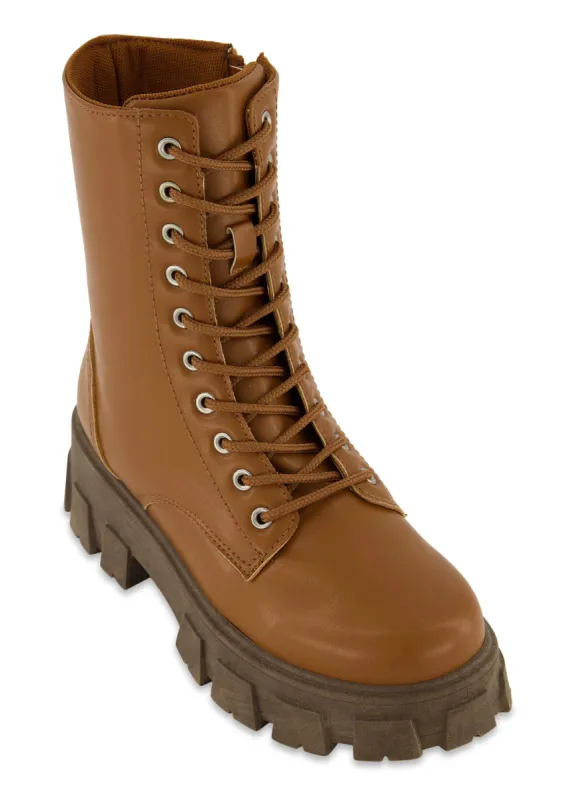 Lug Sole Lace Up Combat Boots sold by Rainbow